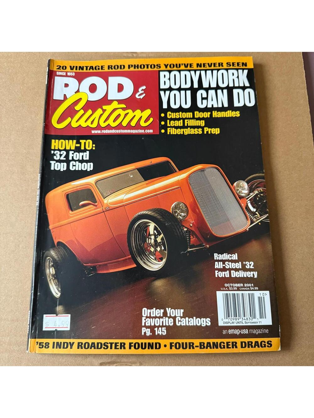 Vintage Hot Rodder Chevy Auto Magazine Custom Rodder B2